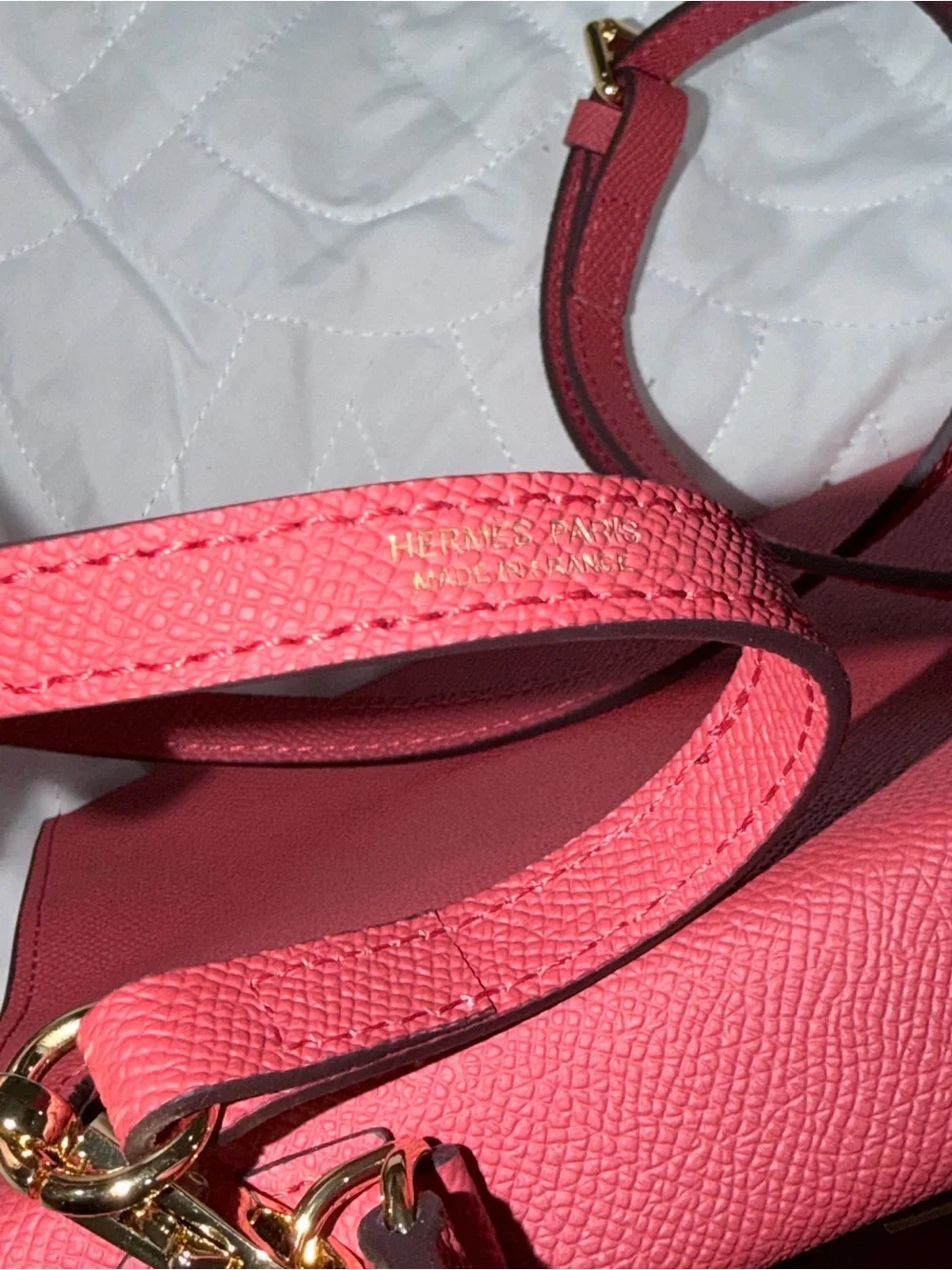 Red fashion  Top-Handle Leather Satchel with Gold Hardware